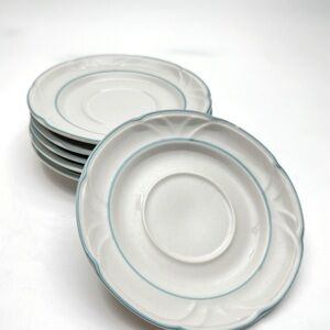 Set of 6 Country Ware‎ Stoneware Ashberry Coffee cup Saucer 6 inch Made in Japan